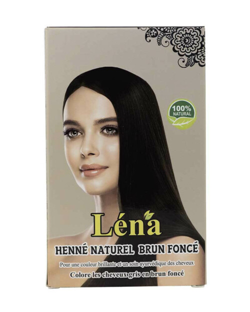 Dunkelbraunes natürliches Henna - Hennax - Henna Haarpflegefarbe